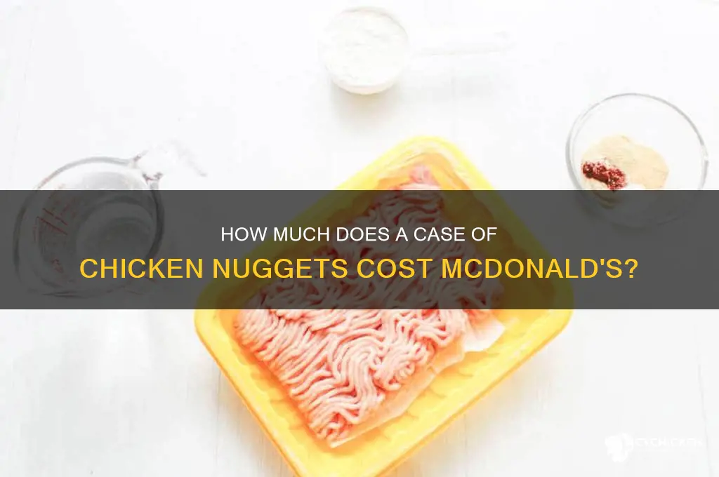 what does a case of chicken nuggets cost mcdonald