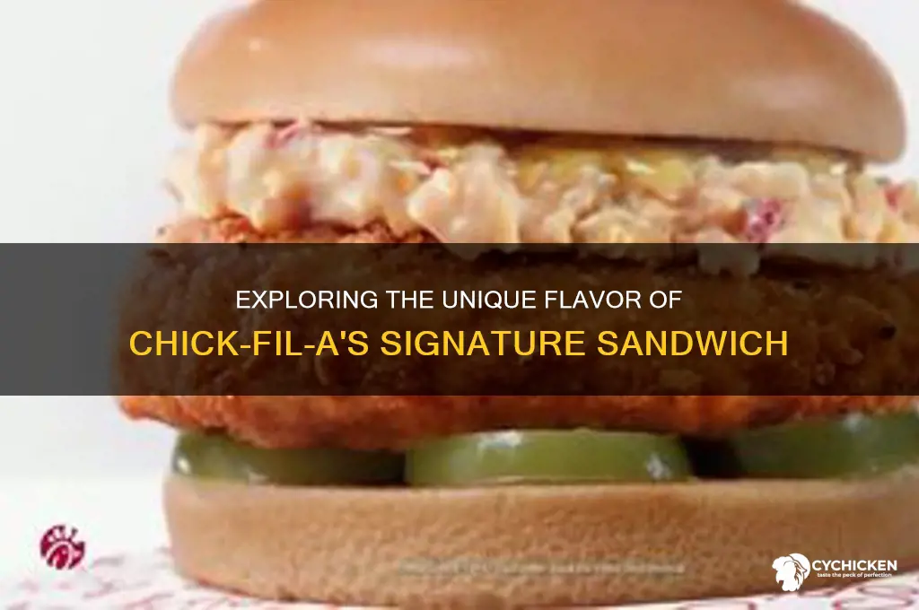 what does a chick fil a sandwich taste like