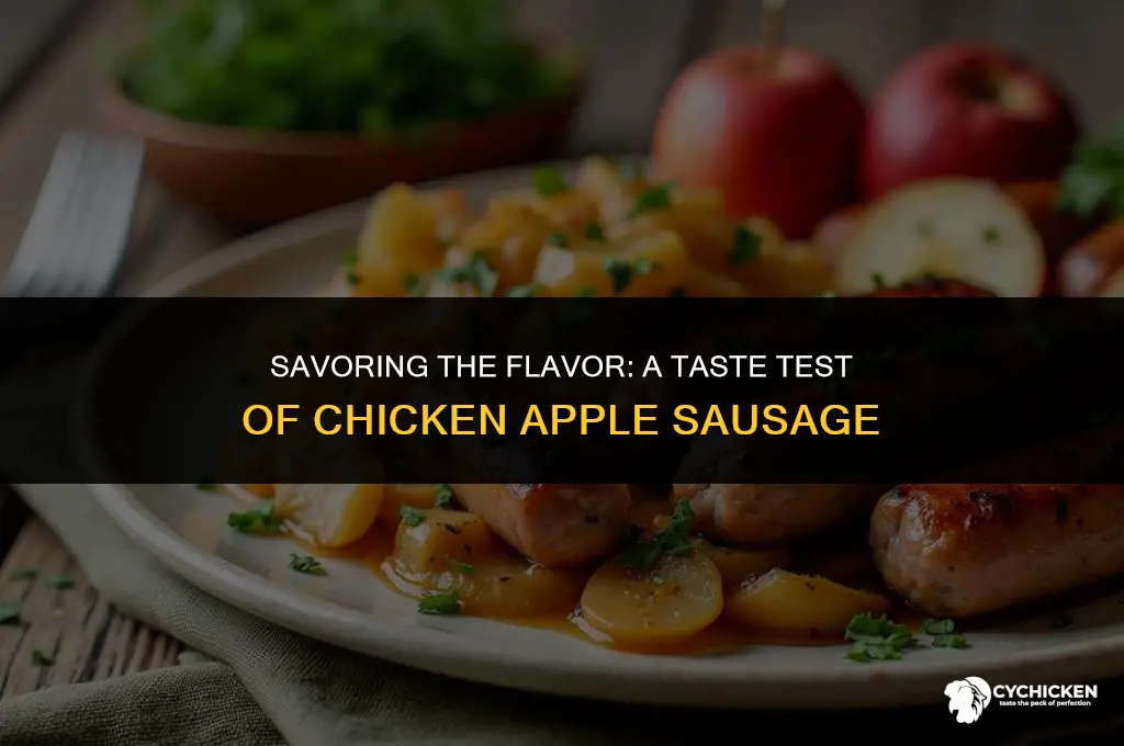 what does a chicken apple sausage taste like