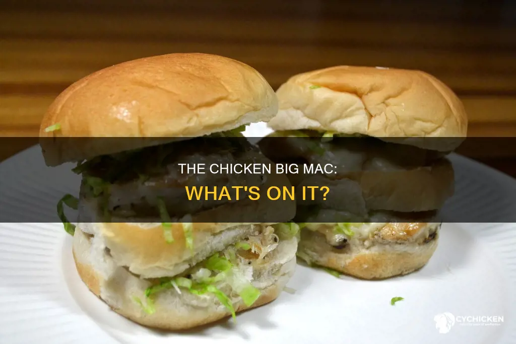 what does a chicken big mac have on it