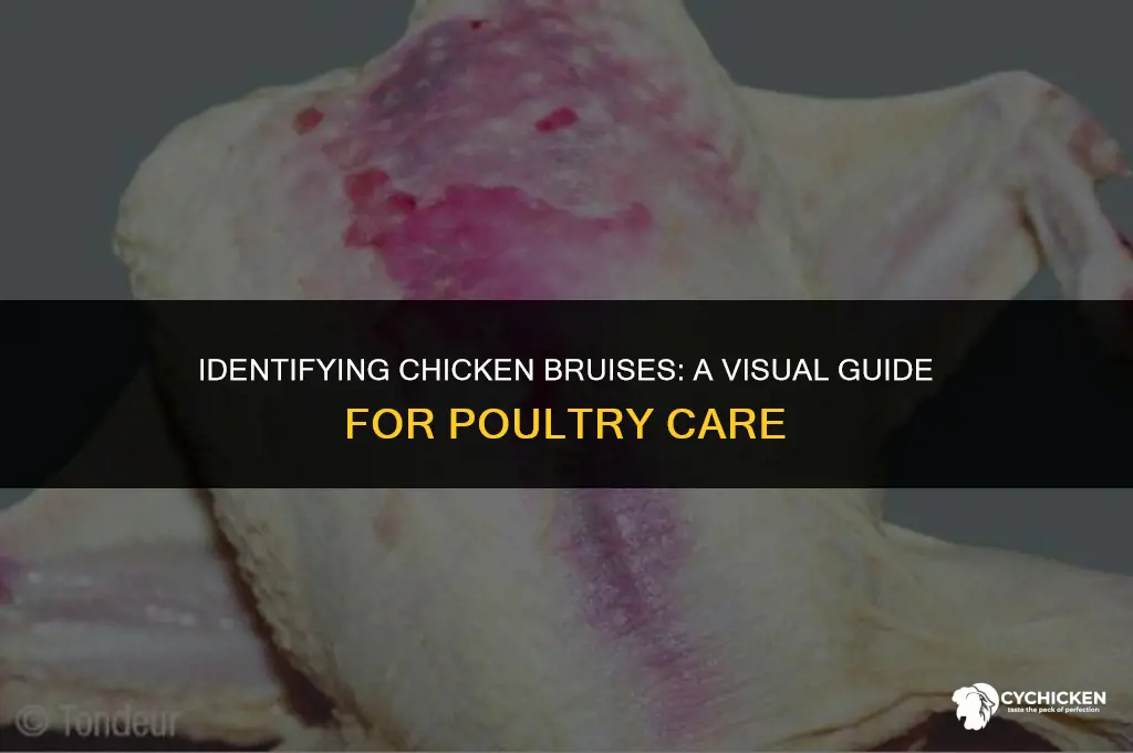 what does a chicken bruise look like