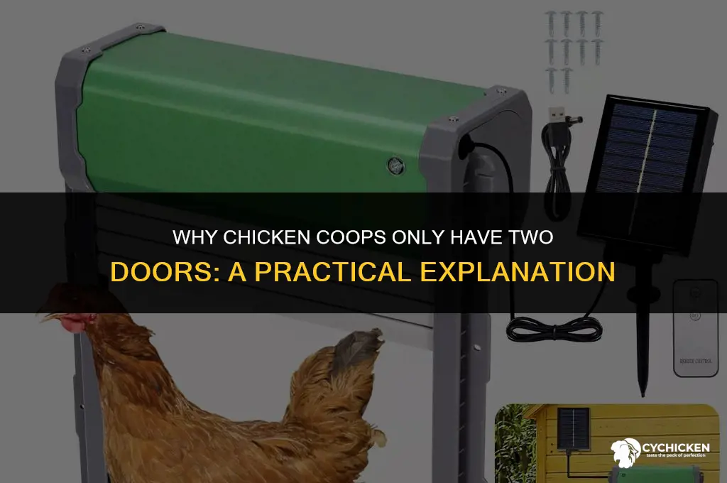 what does a chicken coop have only two doors