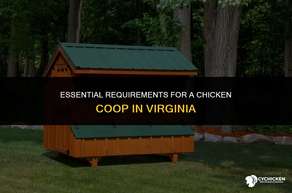 what does a chicken coop in va need