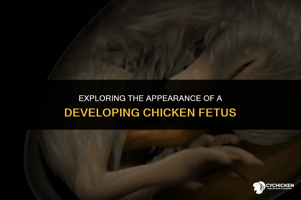 what does a chicken fetus look like
