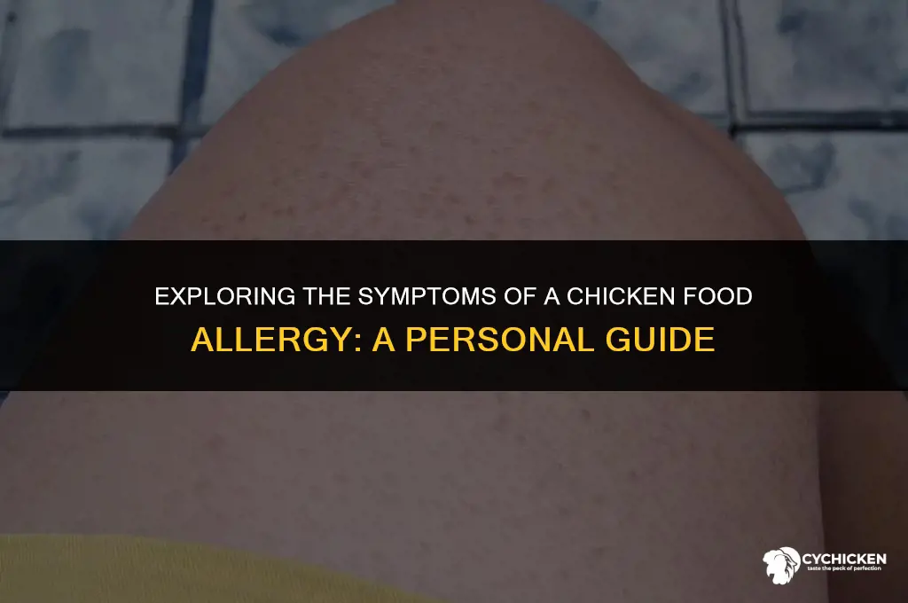 what does a chicken food allergy feel like