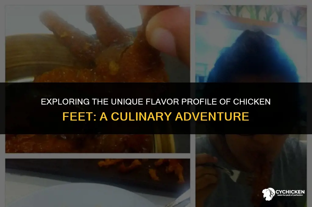 what does a chicken foot taste like