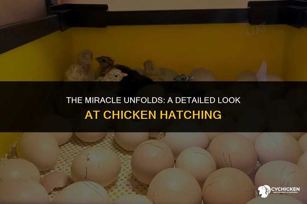 what does a chicken hatching look like