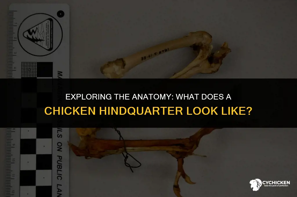 what does a chicken hindquarter look like