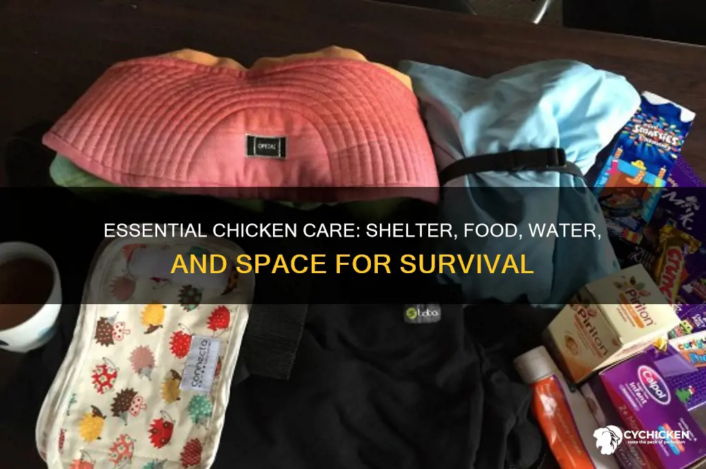 what does a chicken need to survive