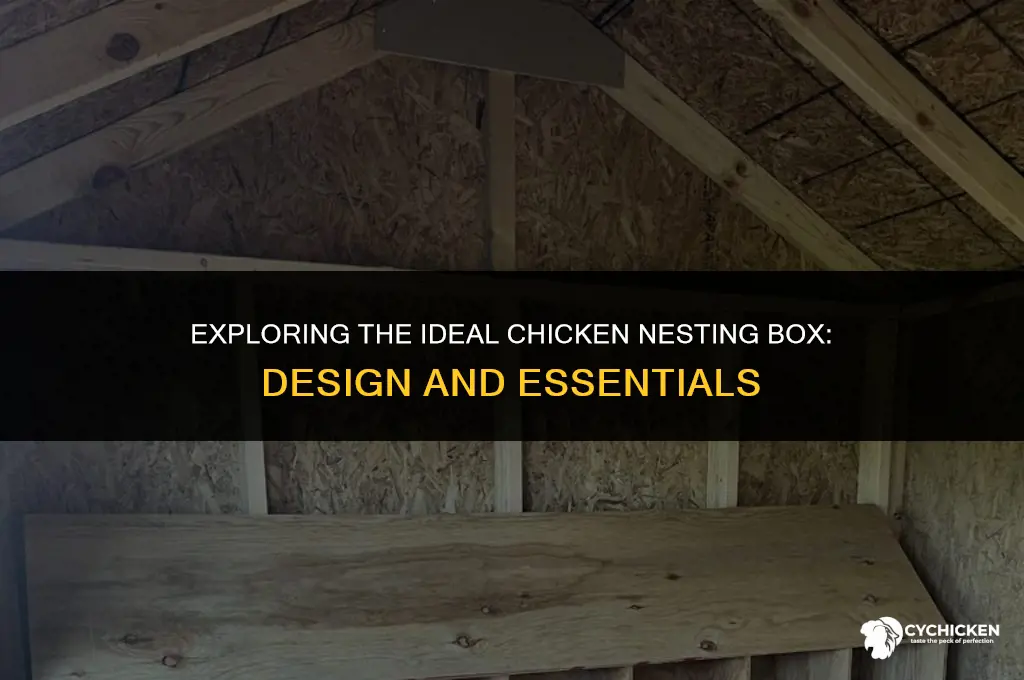 what does a chicken nesting box look like
