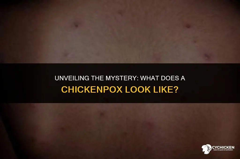 what does a chicken pock look like