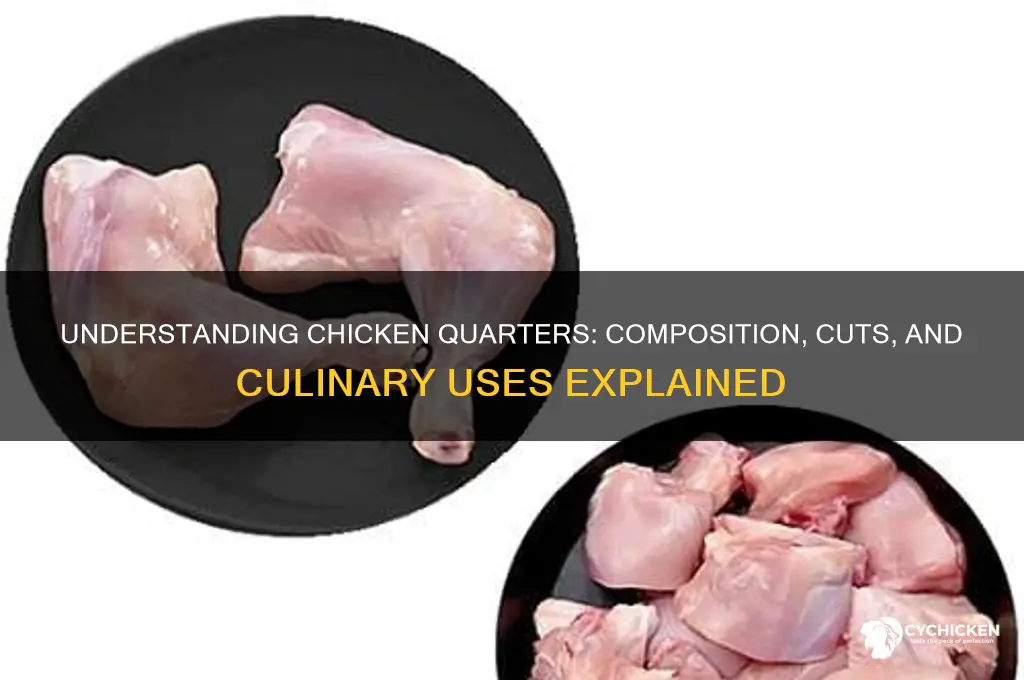 what does a chicken quarter consist of