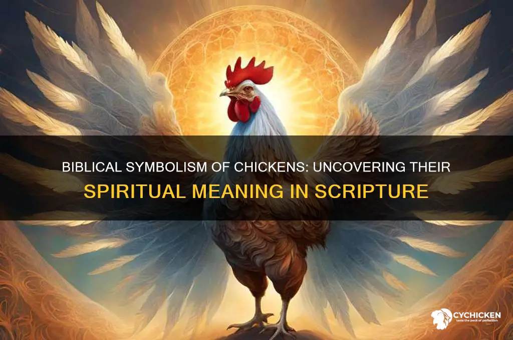 what does a chicken represent in the bible