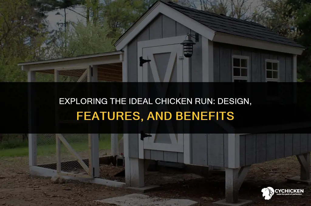 what does a chicken run look like