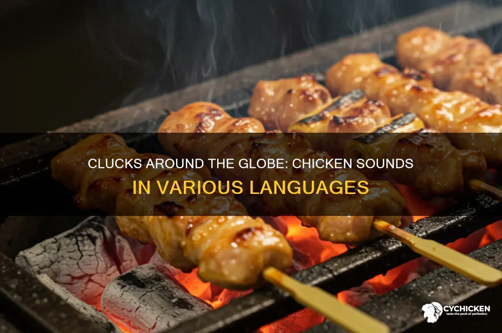 what does a chicken say in different languages
