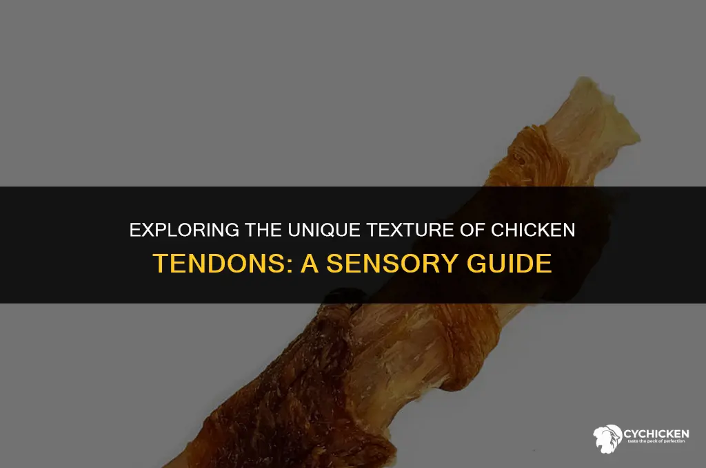what does a chicken tendon feel like