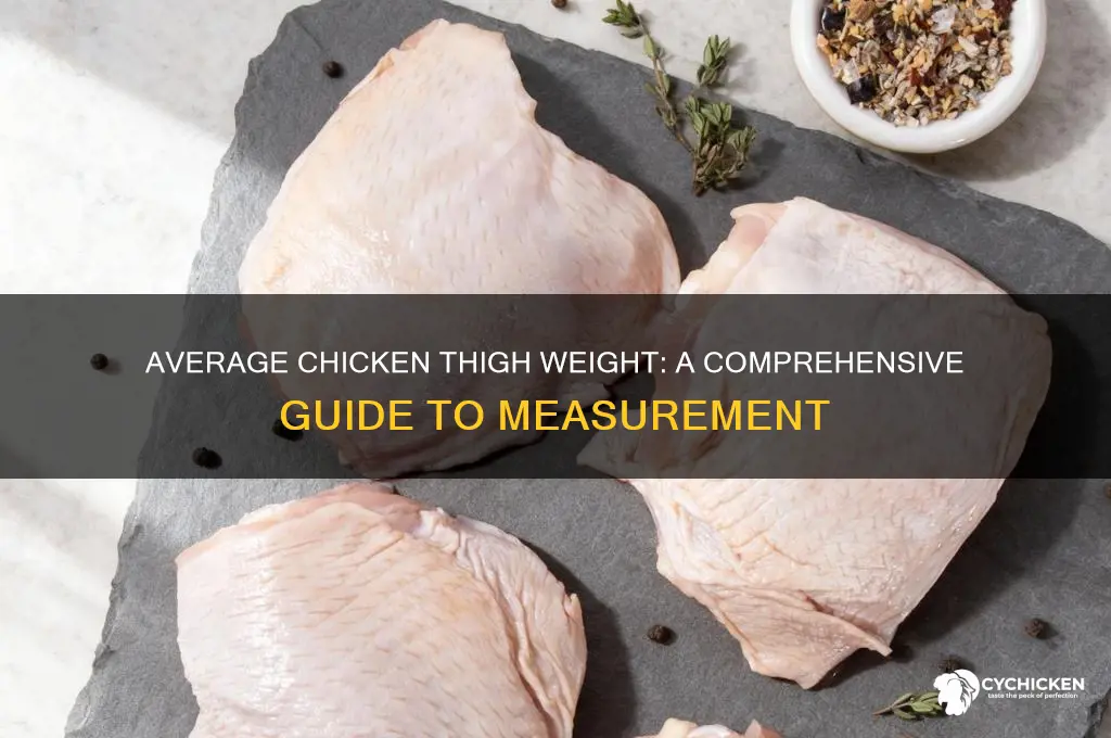 what does a chicken thigh weigh