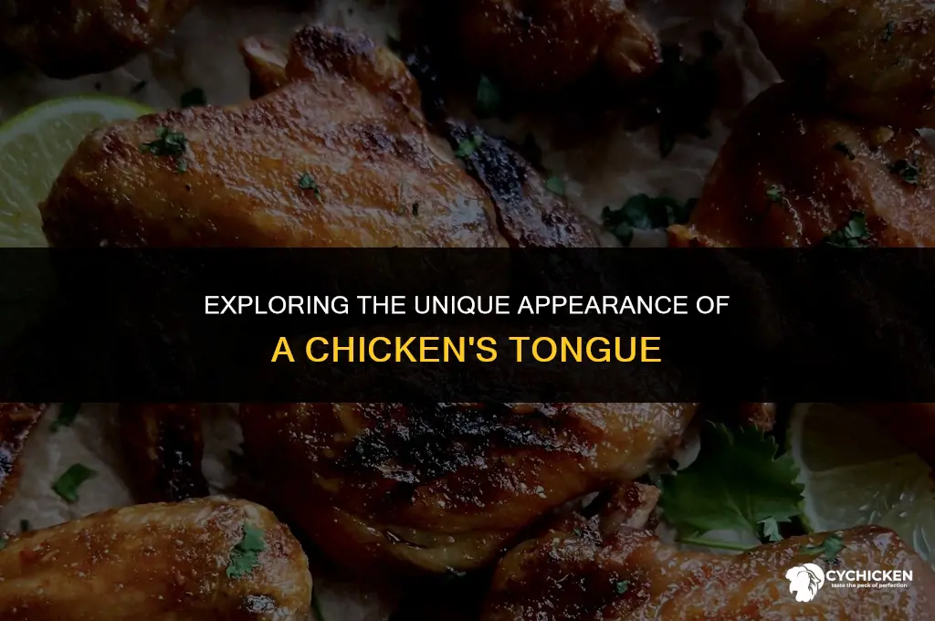 what does a chicken tongue look like