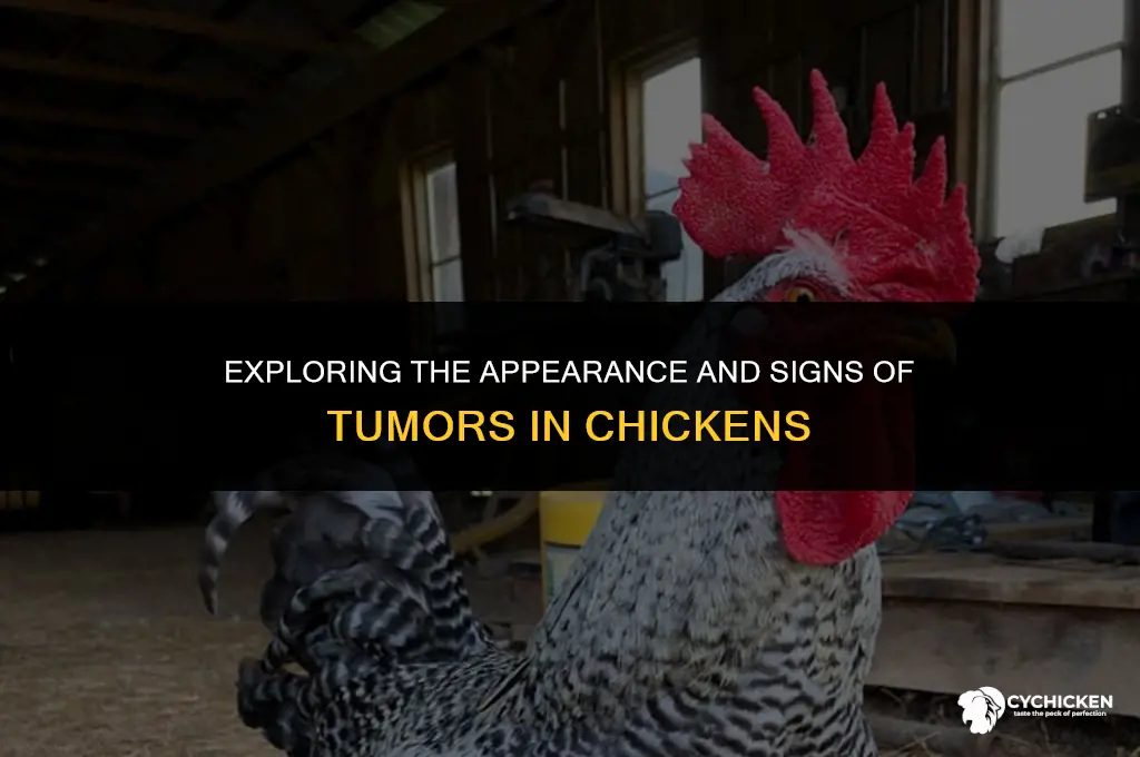 what does a chicken tumor look like