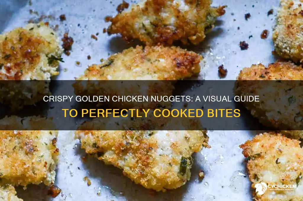 what does a cooked chicken nugget look like