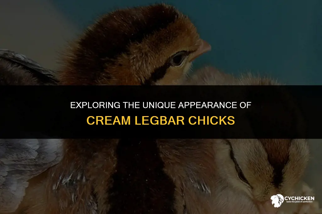what does a cream legbar chick look like