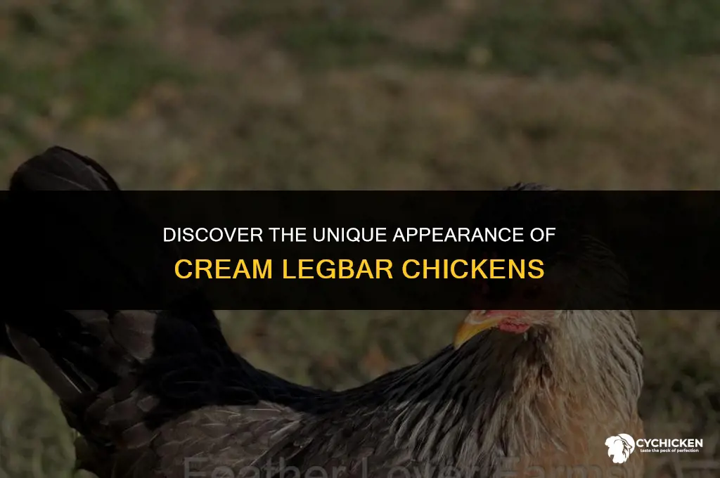 what does a cream legbar chicken look like