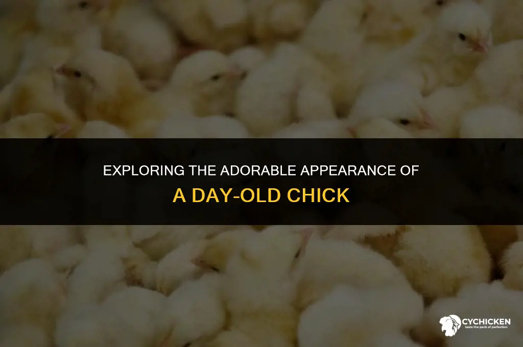 what does a day old chick look like