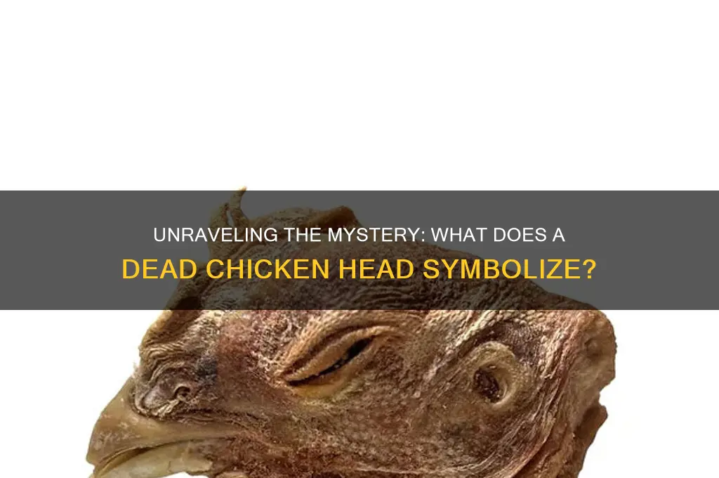 what does a dead chicken head mean