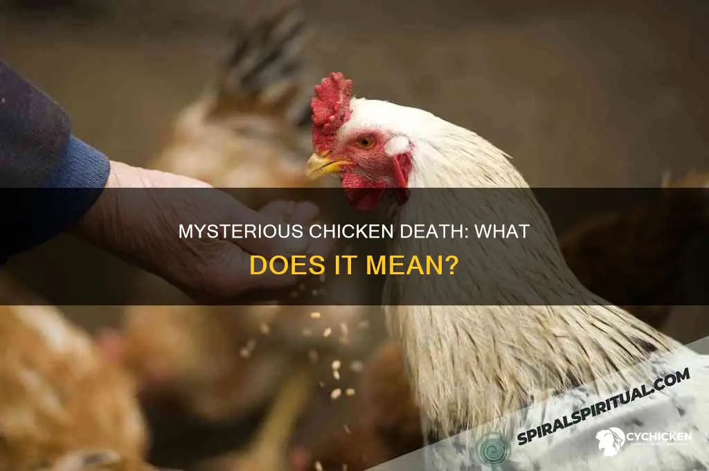 what does a dead chicken in your yard mean