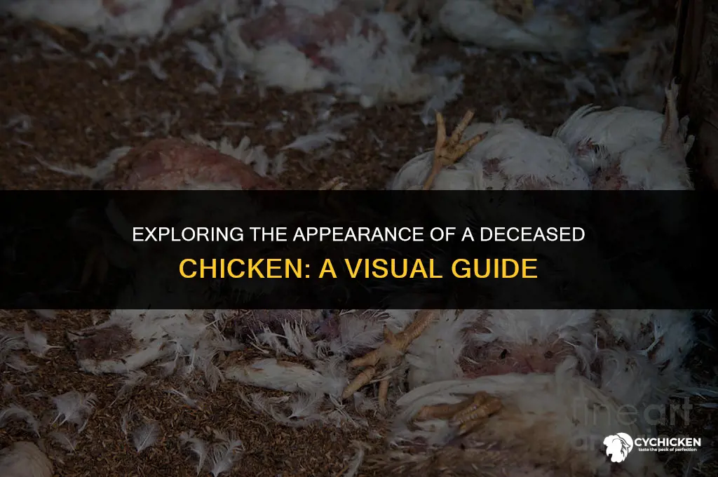 what does a dead chicken look like