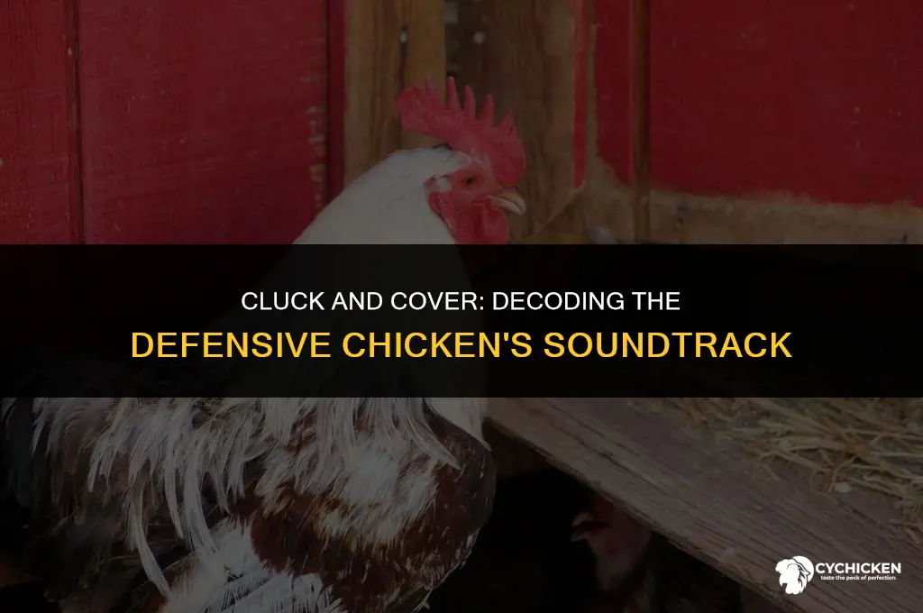 what does a defensive chicken sound like