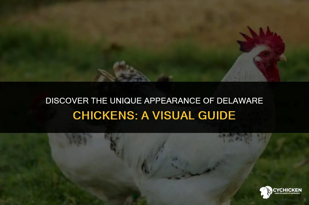 what does a delaware chicken look like