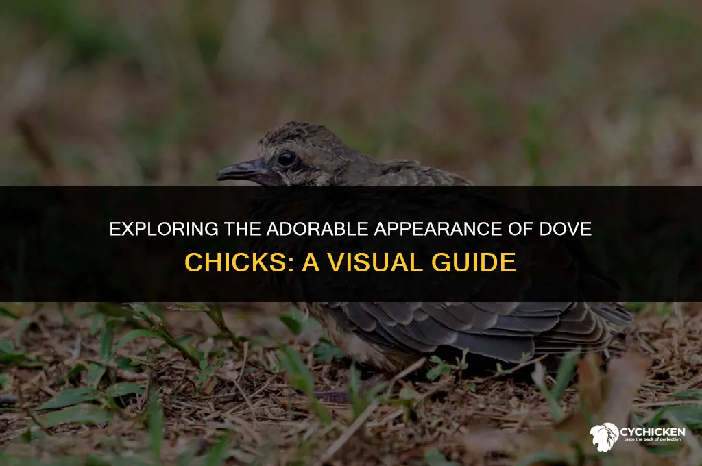 what does a dove chick look like
