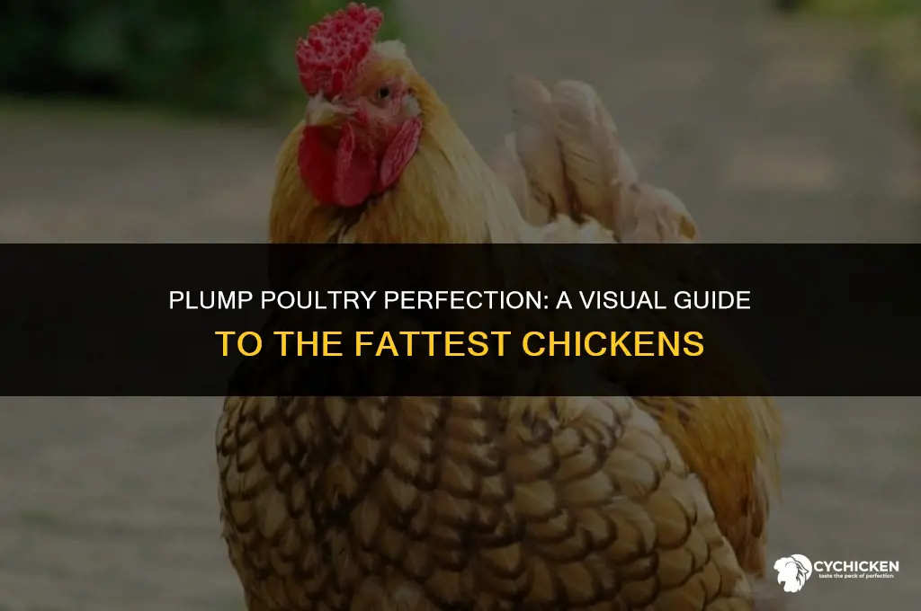 what does a fat chicken look like