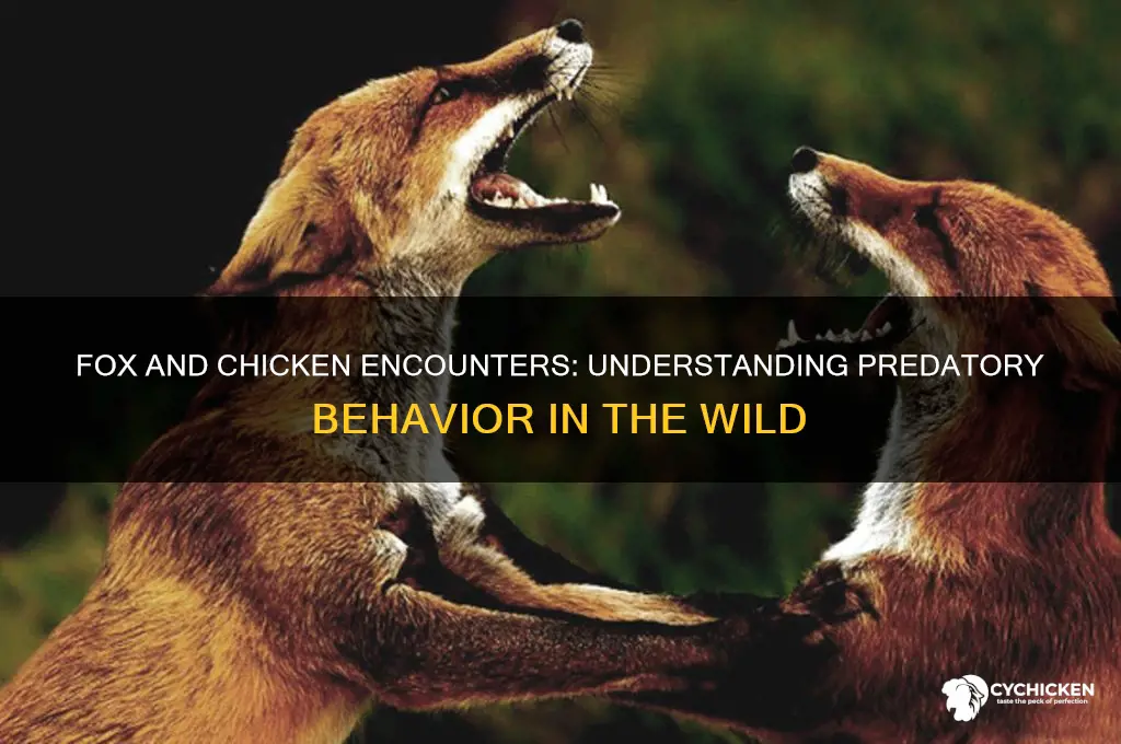 what does a fox do to a chicken