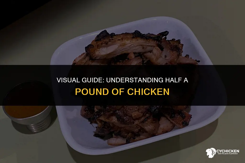 what does a half pound of chicken look like