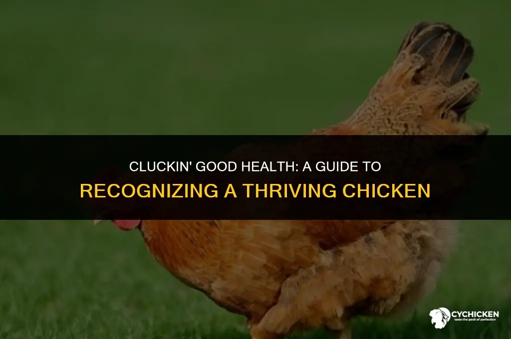 what does a healthy chicken look like