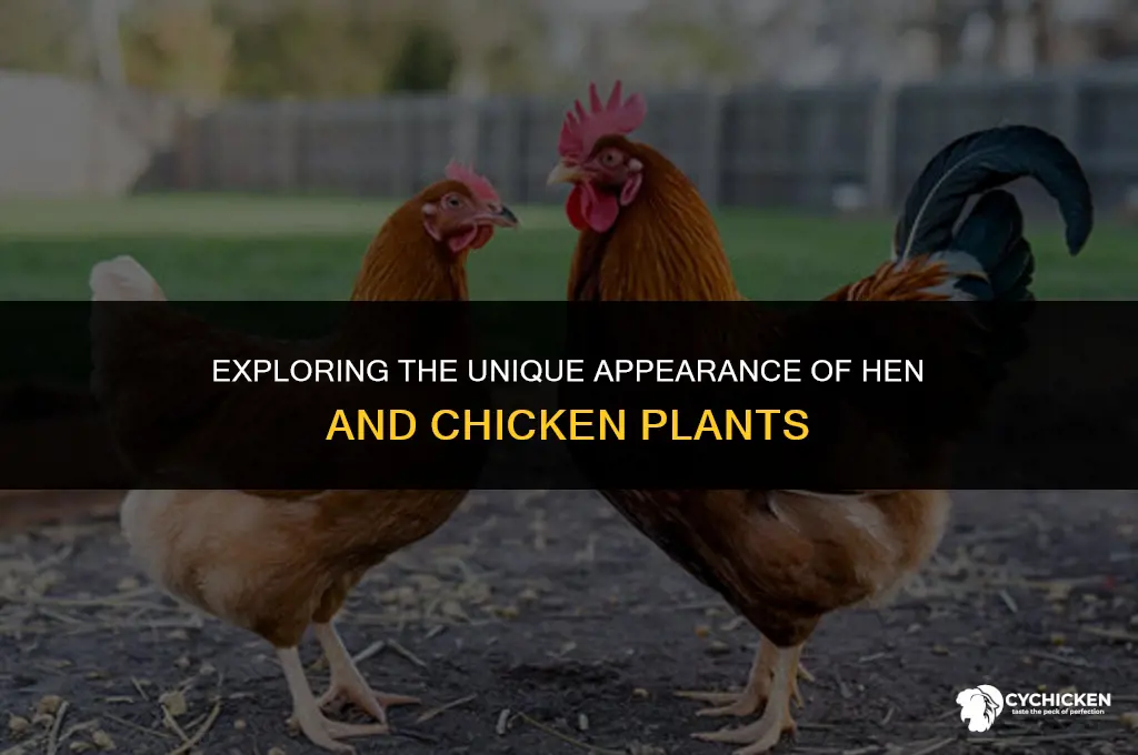 what does a hen and chicken plant look like