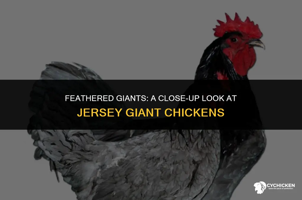 what does a jersey giant chicken look like
