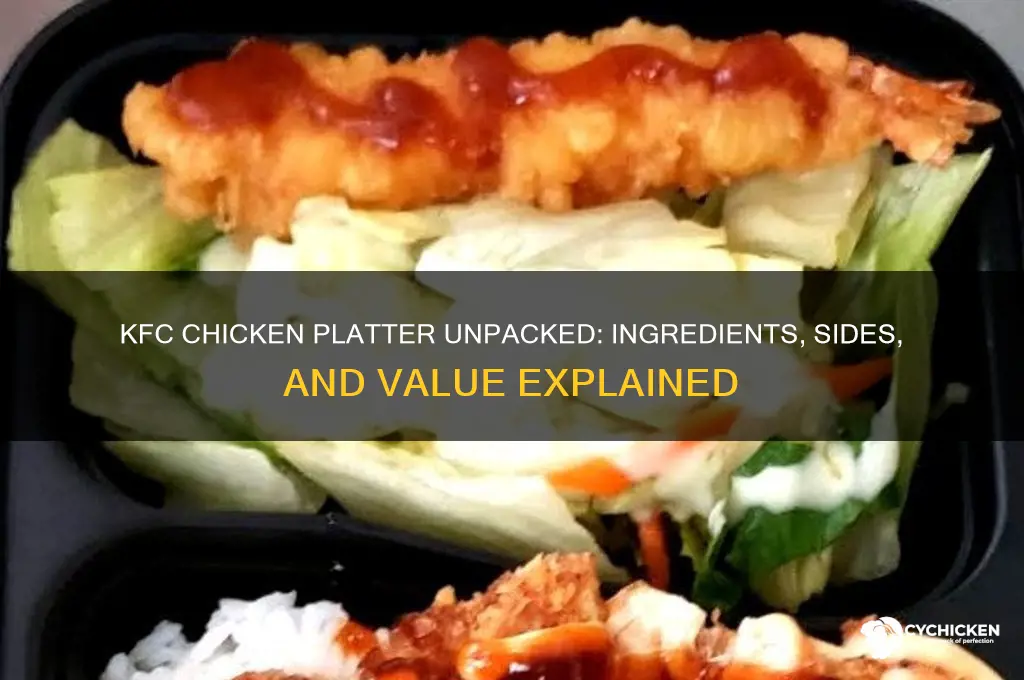 what does a kfc chicken platter include