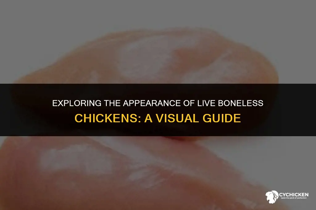 what does a live boneless chicken look like
