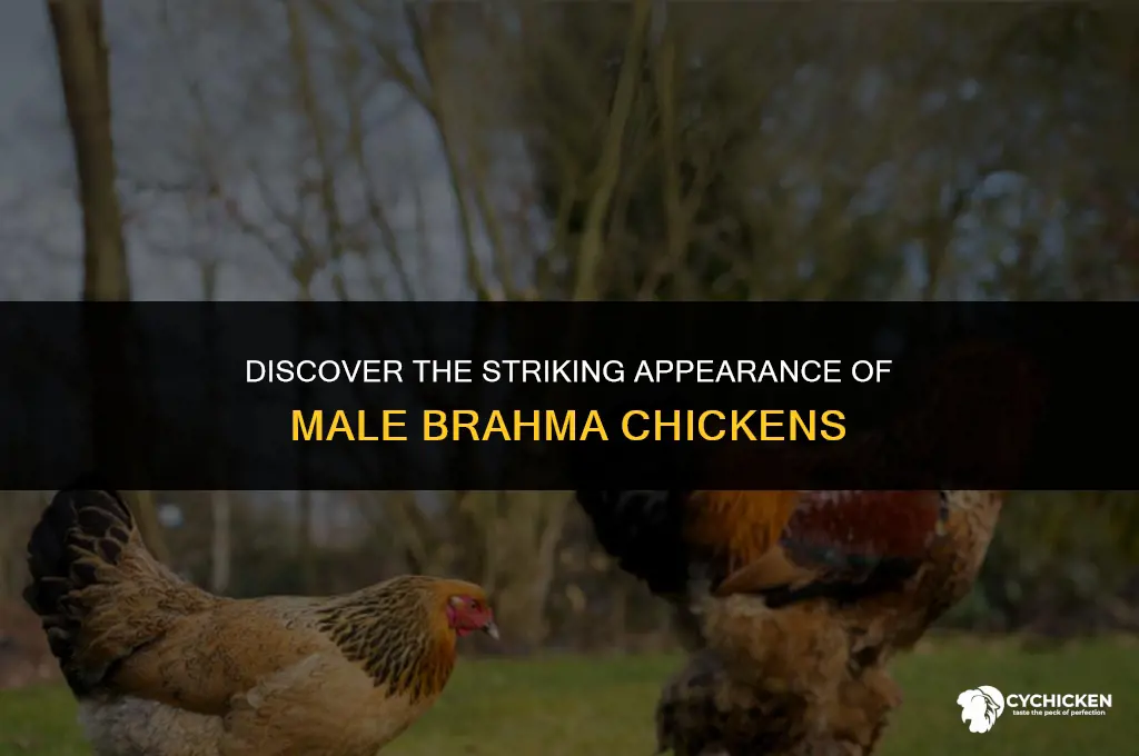 what does a male brahma chicken look like