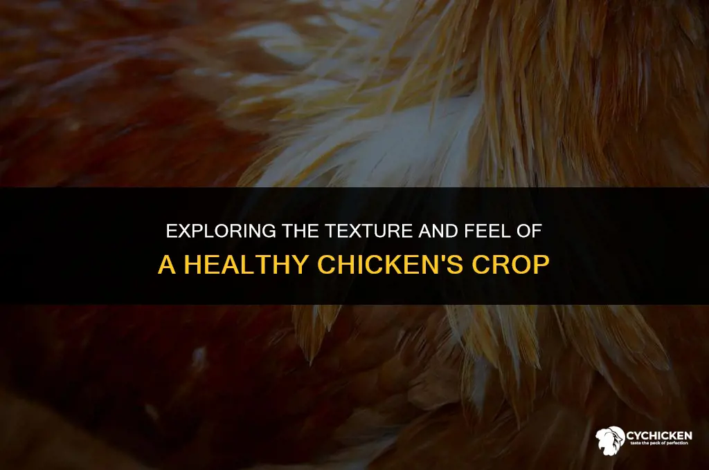 what does a normal chicken crop feel like