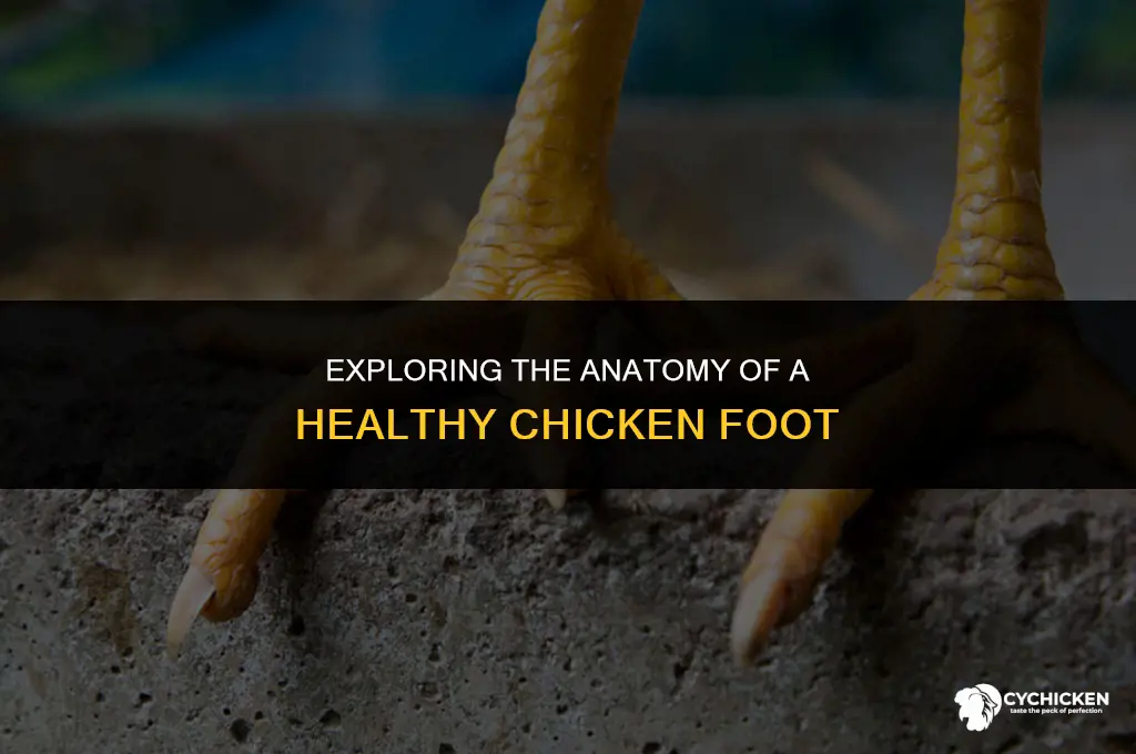 what does a normal chicken foot look like