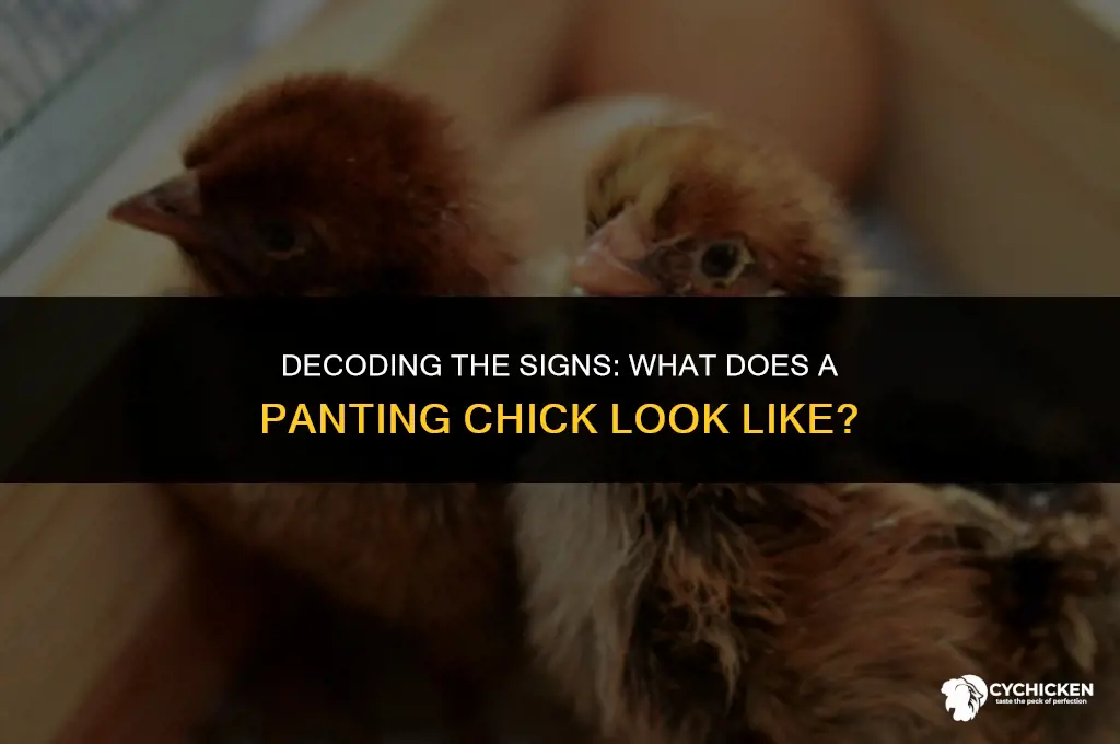 what does a panting chick look like