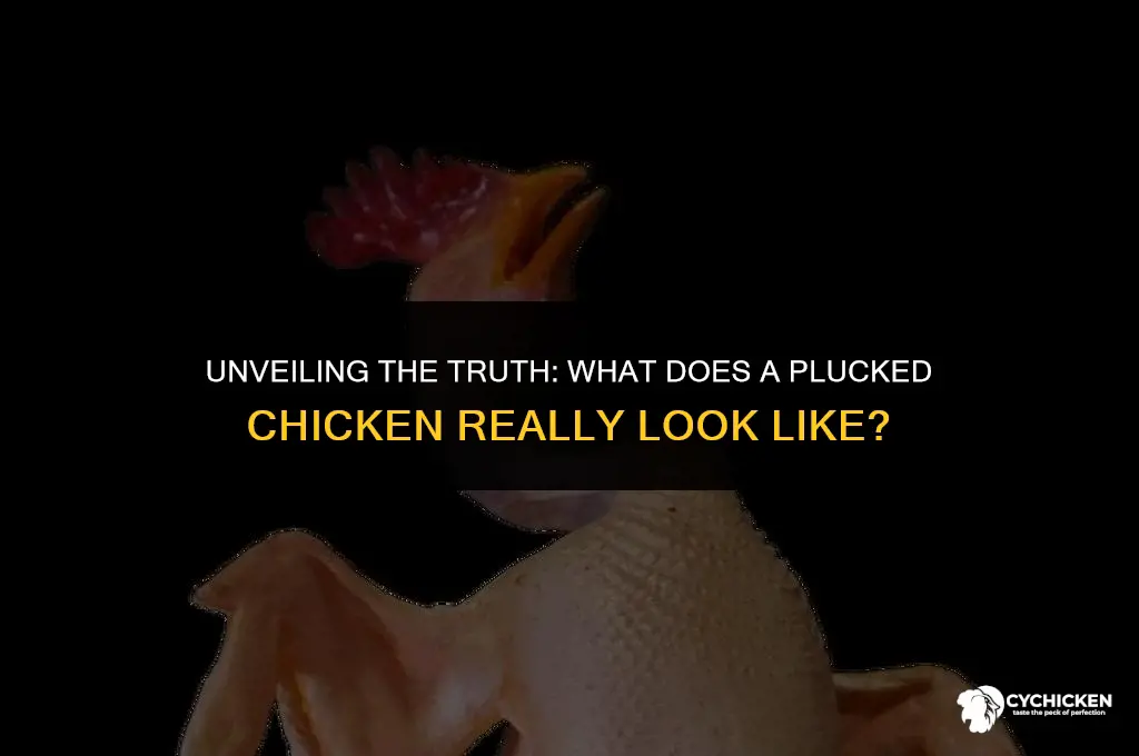 what does a plucked chicken look like