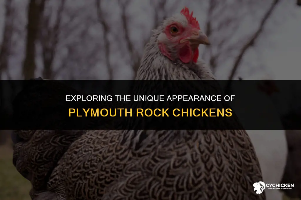 what does a plymouth rock chicken look like