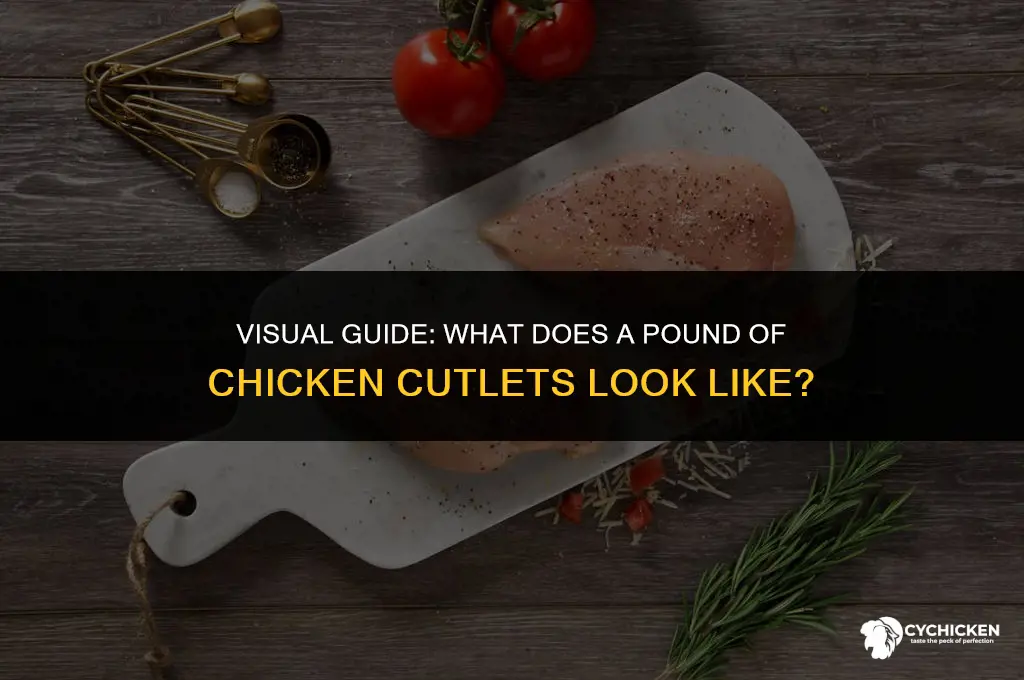 what does a pound of chicken cutlets look like