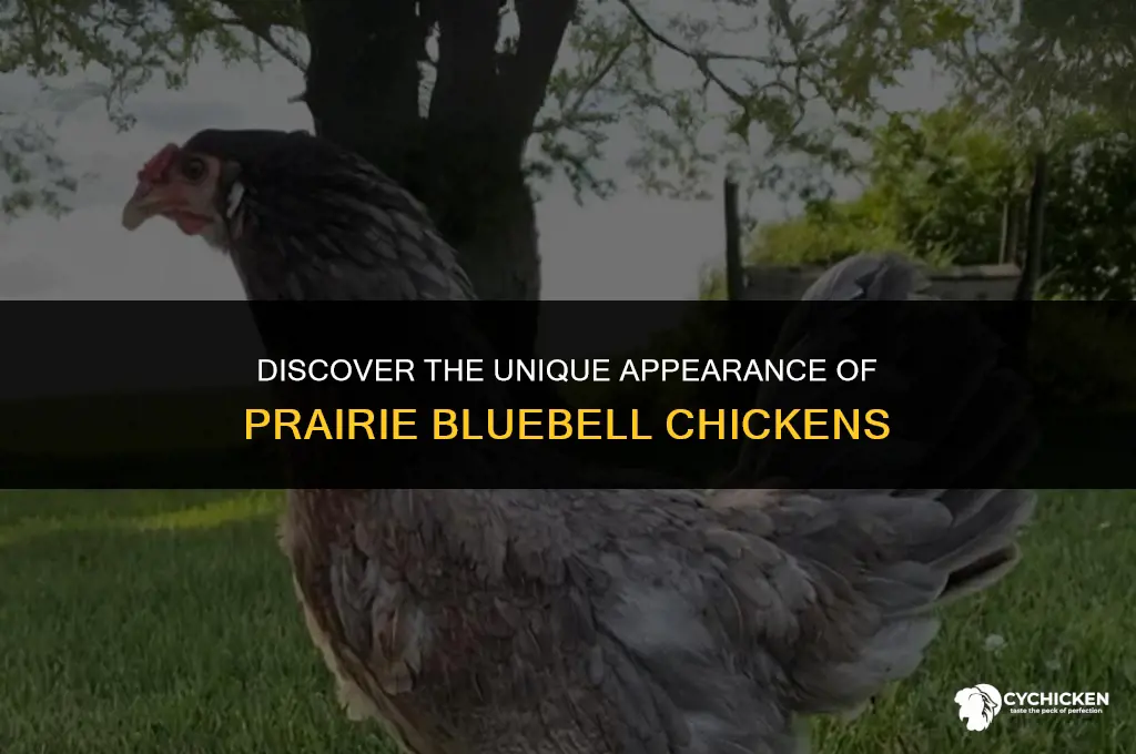 what does a prairie bluebell chicken look like