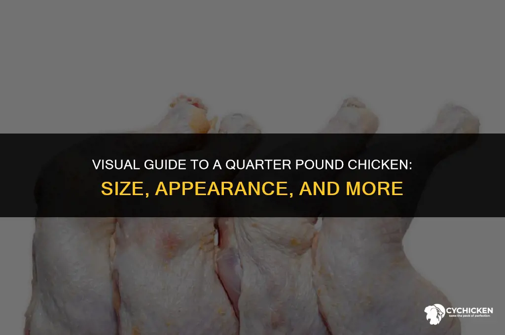what does a quarter pound chicken look like
